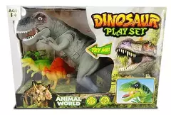 Set Dinosaurio con luz y sonido gris