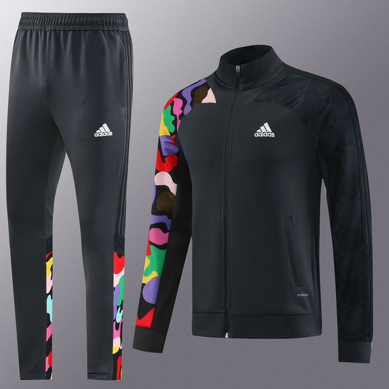 ConjuntoFeminino Adidas Agasalho e Calca Preto