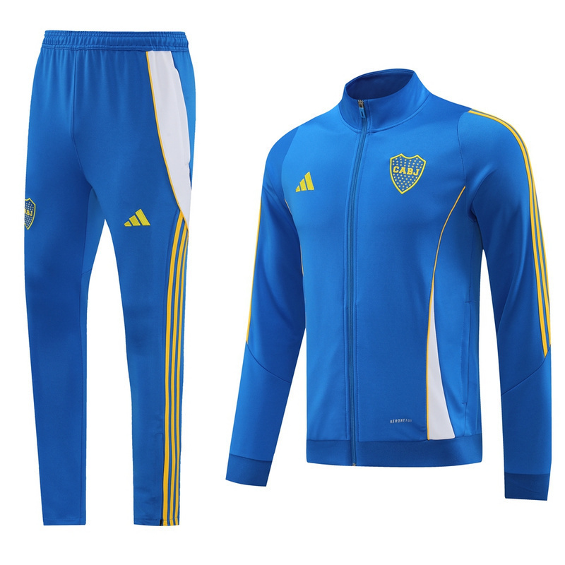 Conjunto Boca Juniors Adidas Agasalho e Calca Azul Claro