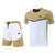 Conjunto-Nike-Masculino-Camisa-marrom-Bermuda-branca-drifit-marron-kit-dri-fit-branco-bege