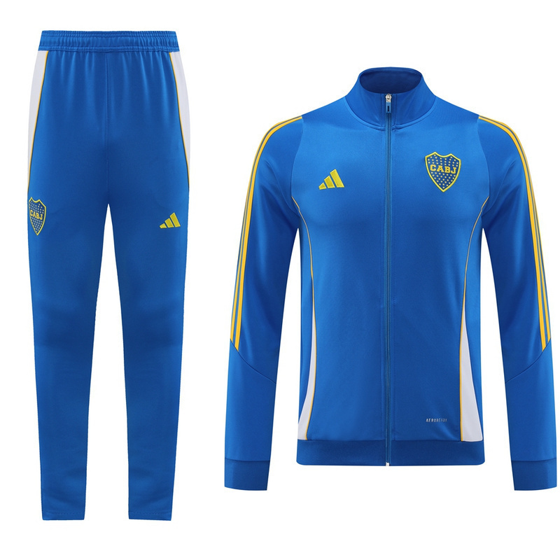 Conjunto Boca Juniors Adidas Agasalho e Calca Azul Claro