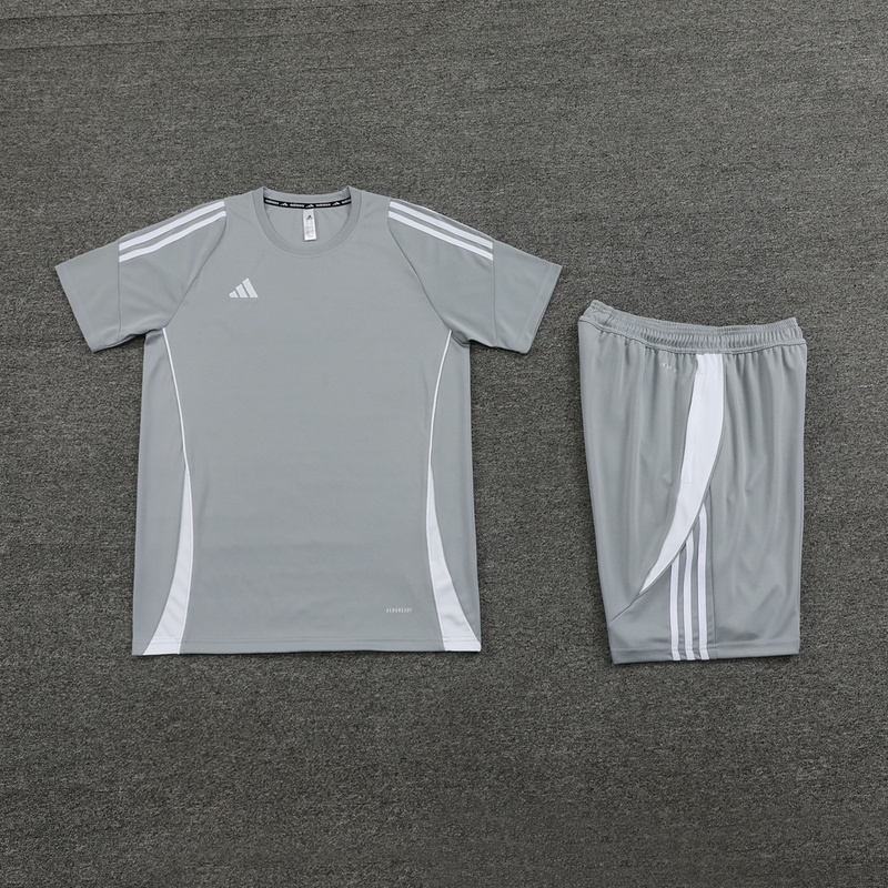 Conjunto Adidas Climacool Bermuda e Camisa Cinza