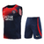 Kit-Treino-futebol-Paris-Saint-Germain-PSG-Nike-2023/24-Camisa-Regata-Bermuda-Azul-marinho-Vermelho-dri-fit-conjunto-drifit-fitness