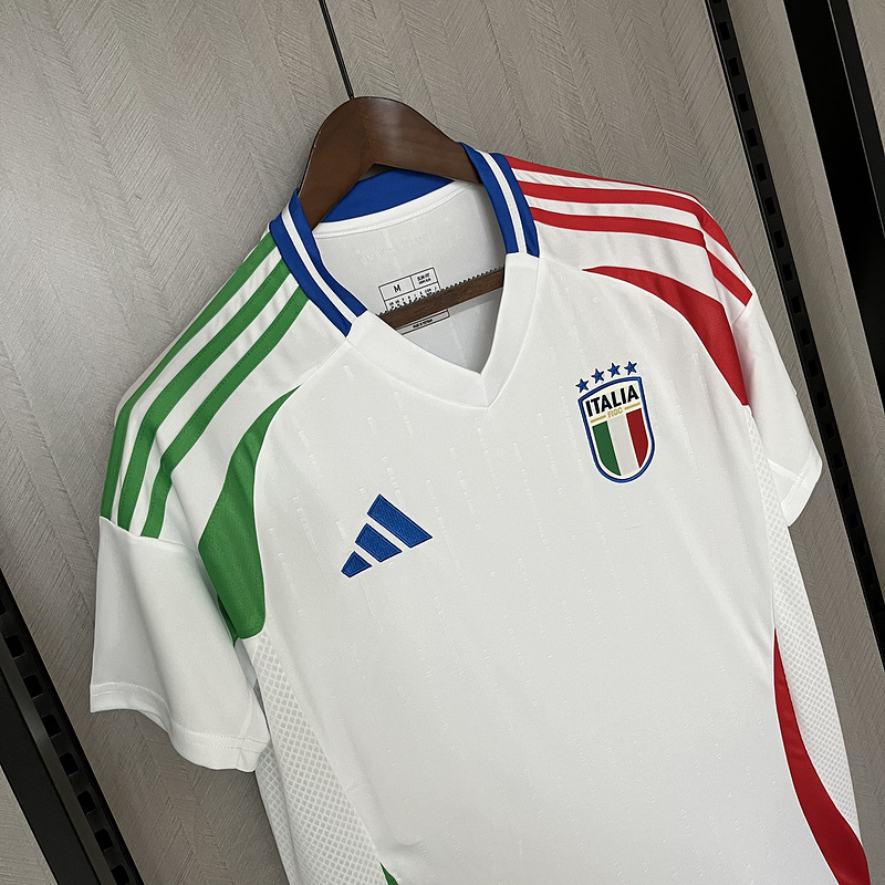 Camisa Italia Adidas II 2024 25 Torcedor Masculina Branca