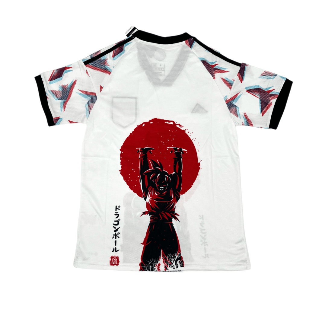 Camisa Japao Edicao Goku 23 24 Torcedor Masculina Branca