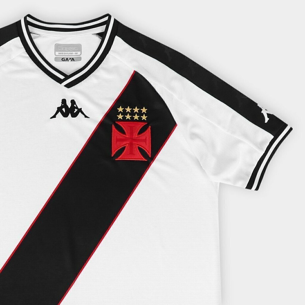Camisa Vasco da Gama Kappa II 24 25 Torcedor Masculina Branca