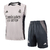 conjunto-kit-treino-real-madrid-adidas-cinza-branco-camisa-short-bermuda-original-oficial-pronta-entrega-regata-calcao-personalizado-nome-numero-tailandesa-futebol-la-liga-time-esportivo