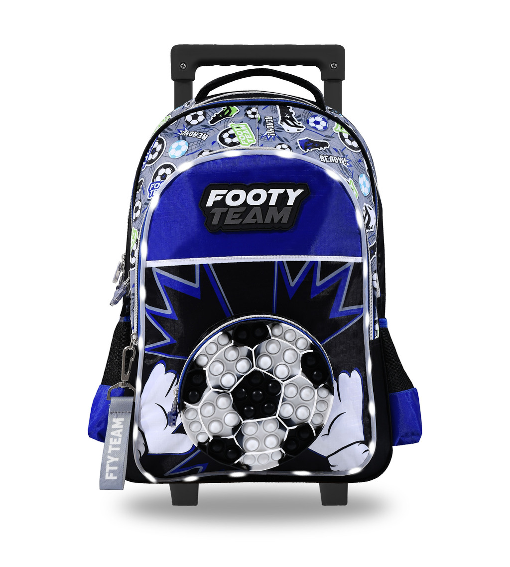 Mochila con Carro Escolar Niño Footy - Tienda Barbados