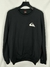 Moletom Quiksilver Básico Logo Emborrachado Preto