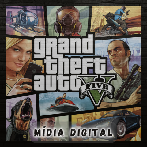 gta 5 para ps4 em mídia digital