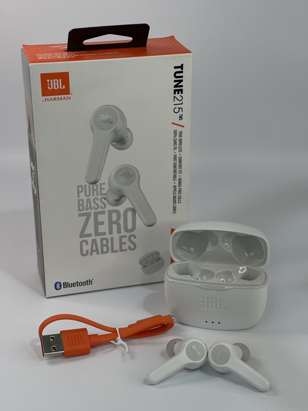 Auriculares JBL Tune 215TWS Bluetooth Zero Cables