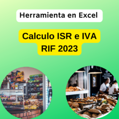 Excel Calculo ISR e IVA de RIF