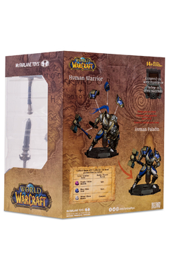 Figura de World Of Warcraft - Human Warrior & Human Paladin (Common) - Mcfarlane Toys - Unytoys