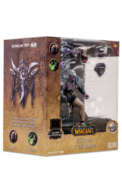 Figura de World Of Warcraft - Elf Druid & Elf Rogue (Common) - Mcfarlane Toys - Unytoys