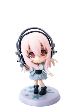 Figura Super Sonico Working - Micrófono - Importado Calidad