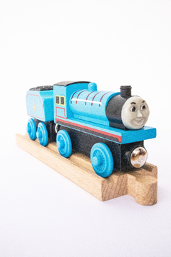 Combo Tren Edward + Vagón nro 4 de madera - Thomas & Friends - Importado en internet