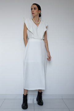 SAIA MIDI OFF WHITE (M)