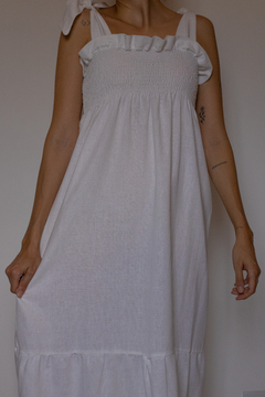 VESTIDO MIDI OFF WHITE (P) - comprar online