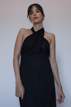 VESTIDO MIDI PRETO (M) - loja online