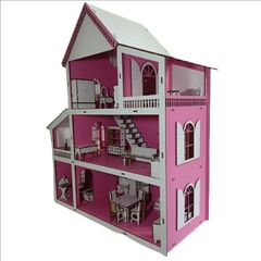 Casinha de Boneca Pintada 56cm - comprar online