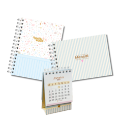 Kit Agenda + Duo Planner + Calendário A6 Vertical