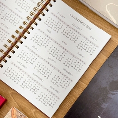 Kit Agenda + Duo Planner + Calendário A6 Horizontal - Neutro - Laralice