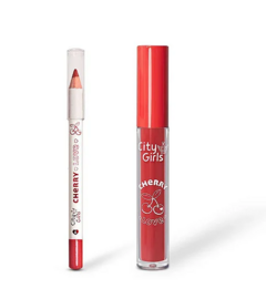 Cg339 Kit Labial Cherry Love Lapis Batom City Girls Box C 24pcs