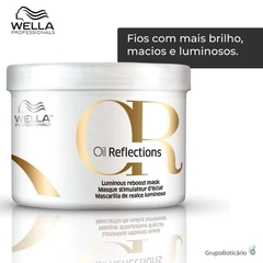 Wella Professionals Oil Reflections Luminous Reboost - Máscara Capilar 500ml - Perfumes Importados - Cheiro de Rosas