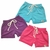 Kit c/ 3 Shorts Bebê Infantil Bermuda Menina