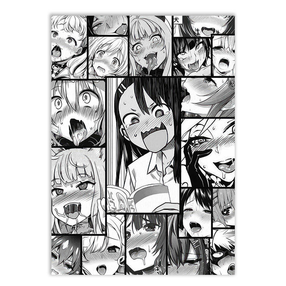 Placa Decorativa A2 Anime Hentai Ahegao Manga - Bhardo