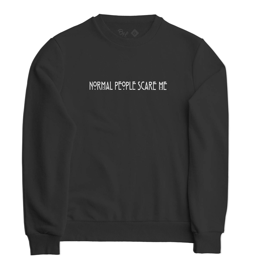 Blusa Moletom Normal People Scare Me Bhardo