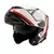 Casco MAC 908 Rock Stroke Blanco / Negro / Rojo Brillo en internet