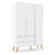 Roupeiro 3 Portas Retrô Clean Branco Soft / Eco Wood Matic - 34481 na internet