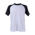 Camiseta Poliéster Raglan Branca estampa colorida - comprar online