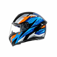 CAPACETE SPIKE II BSN PRETO COM AZUL na internet