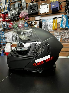 Capacete Robocop Race Tech Signal Preto Fosco Com Óculos Solar - loja online