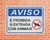 Placa Aviso É proibida a entrada com animais (AV24) - comprar online