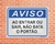 Placa Aviso Ao entrar ou sair, não bata o portão. (AV30) - comprar online