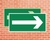 Placa Seta indicando direção da rota de saída (COD: C0)