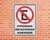 Placa Proibido Estacionar Garagem (Cod: ES02) - comprar online