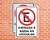Placa Proibido Estacionar Entrada e Saída de Veículos (Cod: ES03)