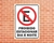 Placa Proibido Estacionar Dia e Noite (Cod: ES04) na internet