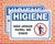 Placa Higiene Não Jogue Papel no Chão (Cod: HI03)