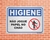 Placa Higiene Não Jogue Papel no Chão (Cod: HI03) - comprar online