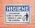 Placa Higiene Colabore jogue o lixo na lixeira (Cod: HI04) - comprar online