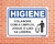 Placa Higiene Colabore jogue o lixo na lixeira (Cod: HI04) na internet