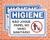 Placa Higiene Não jogue papel no vaso sanitário (Cod: HI06)