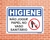 Placa Higiene Não jogue papel no vaso sanitário (Cod: HI06) na internet