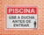 Placa Piscina Use a ducha antes de entrar (Cod: PC03) - comprar online