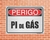 Placa Perigo Pi de Gás (Cod: PE32) - comprar online